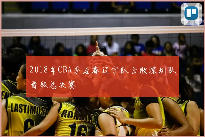 2018年CBA季后赛辽宁队击败深圳队晋级总决赛